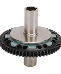 57T Slipper Clutch Spur Gear Upgrade in Hardened Steel 45 for RC Cars, showing detailed gear teeth and steel construction