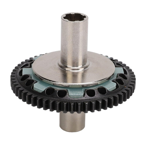 57T Slipper Clutch Spur Gear Upgrade in Hardened Steel 45 for RC Cars, showing detailed gear teeth and steel construction