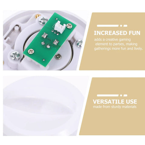 Upgrade Your Arcade Vibes With This Round Plastic Replacement Knob For Vending Machines And Party Games. Internal green circuit board view.