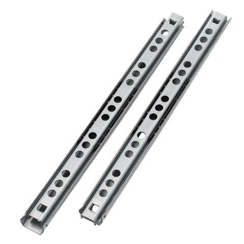 Two Pack Ball Bearing Drawer Slides 13 Inch Heavy Duty Steel Rails For Kitchen Cabinets And Office Furniture, Smooth Quiet Glide