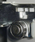 Close-up of the latch mechanism on Hella Compact Metal Tool Chest Featuring A Knockout Lock And Heavy Duty Steel Frame.