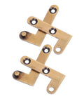 Heavy Duty Brass Pivot Hinge For Wood Doors With Silent Operation And Hidden Bookcase Door Hardware For Invisible Cabinet Hinges In Home And Office 2 Pack Galpada