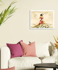 Wahine In Red Outrigger Canoe Vintage Hawaiian Airbrush Art Print From The 1930s Master Level Unframed 10x14 Wall Decor