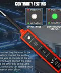 Circuit Probe Tester With Overload Protection And Component Activation For 6-24V Systems, showing LED light indicators.