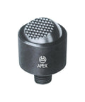 Self Aligning Ribbed Ball Pad For Clamping Jigs And Fixture Support, 16mm Size, shown in black with ribbed surface