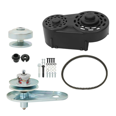 Go Kart Torque Converter Kit For 8HP To 16HP Engines With Straight Crankshaft And 1 Quarter Keyway Replacement Clutch Pulley Driver