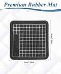 Premium rubber mat 6x6 cm for Leather Circle Cutter Tool Set 16 Piece Circle Punch Kit 1mm To 15mm High Carbon Steel Round Cutting Dies