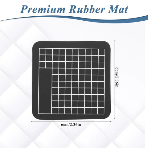 Premium rubber mat 6x6 cm for Leather Circle Cutter Tool Set 16 Piece Circle Punch Kit 1mm To 15mm High Carbon Steel Round Cutting Dies