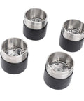 4 Pack Boat Trailer Bearing Protector Caps, Stainless Steel Wheel Bearing Covers Heavy Duty Dust Shield, 1.98 Inch Diameter Enhanced