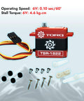 Beefy Torque Micro Servo With Coreless Motor And Digital Metal Gear For 1/12 And 1/14 Scale RC Cars Rock Crawlers Upgrades, TSR-1822