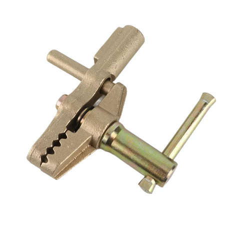 Heavy Duty 600A Brass Welding Ground Clamp With Screw Connection For All Copper Cables Anti Oxidation Heavy Metal Jobs Like Ship Yards