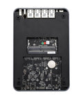 Compact Intel Core I5 1135G7 Mini PC With 16GB DDR4 Ram And 128GB M2 Ssd bottom view showing internal components and ports.