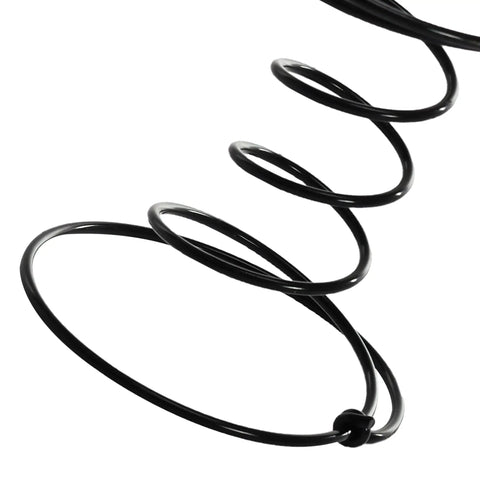 Close-up of a black five inch upholstery coil spring, part of the Top Notch Five Inch Upholstery Coil Springs For Sofa And Chair Repair Pack Of 10.
