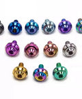 Premium M6 Titanium License Plate Screw Kit With Matching Washers Slick Green Finish Heavy Duty Fasteners For Cars Trucks And Hot Rods Clean Look Straight Forward Install 4 Pack multi-color screws with various finishes