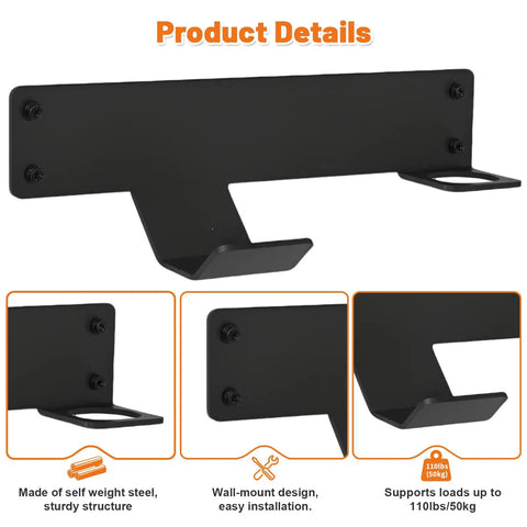 Wall Mount Floor Jack Stand Rack Organizer For Garage And Shop, Heavy Duty Hydraulic Trolley Jack Holder And Bracket System
