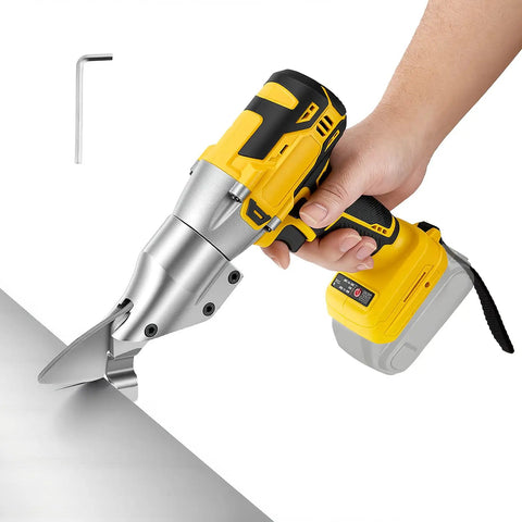 Beefy 221 Ft Lbs Torque Cordless Metal Shears With 360 Degree Pivoting Head For 14 Gauge Sheet Metal Cuts Stainless Steel Iron And Cardboard