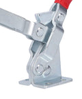 Close-up of GH101 D15 180Kg Vertical Toggle Clamp showing iron construction and secure hold down mechanism