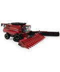 7250 Tracked Diecast Model With Dope 12 Row Corn Head And Grain Head, One Sixty Fourth Scale, showing feeder housing and tracks.