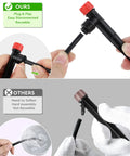 Comparison of Easy Install Drip Irrigation Kit's quick-connect vs standard fitting showing easy installation process