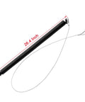 Heavy Hitting Trailer Tailgate Lift Assist Replacement Spring Kit Featuring Dead Simple No Sweat Installation And Robust Dual Coil Design For Smooth Reliable Support On Any Utility Or Cargo Trailer Today - 26.4 inch spring with cable.