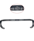 Ultra Light Aluminum Road Bike Drop Bar Bent Handlebar 6061 T6 For Fixed Gear And Road Bikes Black Matte, shown in 420mm width
