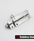 Heavy Duty 4 Inch Barrel Bolt Lock In 304 Stainless Steel For Doors Cabinets And Gates With Padlock Hole Thick 1.4mm
