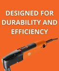 Universal Nibbler For Corrugated Sheet Metal With 22 Gauge Cutting 350W Power 360 Degree Rotating Head QuickIn System compact design