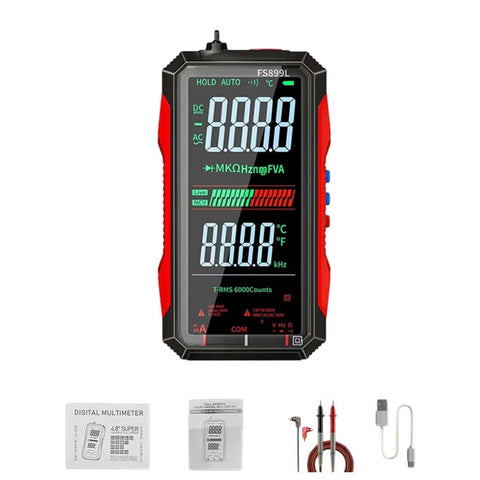 USB Rechargeable Digital Multimeter With Large Color Screen And Backlight, Pro Grade Electrical Tester For Home And Jobsite