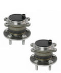 Rear Wheel Hub Bearing Assembly Pair for Ford Transit Connect 2014 2018 Two Piece Set Left Driver Side and Right Passenger Side Includes ABS Sensor Direct Fit