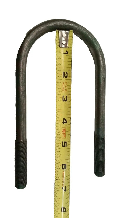 Beefy Heavy Duty Trailer U-Bolt Kit For 3-Inch Round Axles, 6-1/2-Inch Long, 1/2-Inch Diameter, 4-Pack, Fits 5200 And 6000 Lb Axles, Durable Hardware For Secure Towing