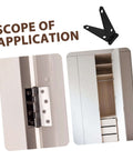 JECOMPRIS 2-pack heavy-duty gate hinges for barn doors; metal silver finish with mounting screws (Amazon).