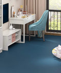 Room with Blue Peel And Stick Wallpaper Roll 15.8 By 394 Inches Self Adhesive Waterproof Durable Vinyl For Bedroom Kids Living Room Bathroom And Cabinets Removable DIY Friendly With Trimming Gridlines For Precise Cuts on desk wall