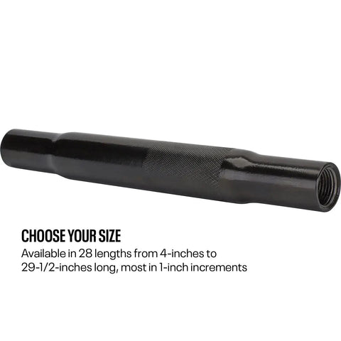 Heavy Duty Swaged Steel Linkage Tube IMCA Approved With Five Eighth Inch Threads Black Coated Adjustable Panhard Tie Rod Fitment side view