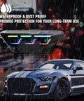 Ford Mustang Headlamp Upgrade With Sequential Animation, Slick Led Front Light For 2015-2026 Mustang GT EcoBoost Premium