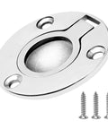Round Flush Pull Ring Handle 316 Stainless Steel Recessed Pull For Boat Hatch Latch And Furniture Doors with screws