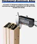 Heavy Duty Full Extension Drawer Slides Side Mount For Cabinets Desks And Bay Windows Quiet Track Hardware 750 Millimeter Length For Smooth Operation And Easy Pull Out, 2.5 mm aluminum alloy measured with caliper