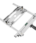 Premium Stainless Steel Cutting Machine Edge Guide Positioner For Trimmer Router with adjustable width scale and smooth finish.
