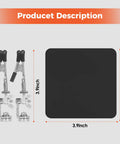 Helping Hands Soldering Station With Rock Solid Base Dual Magnetic Arms shown alongside 3.9-inch steel base dimensions.
