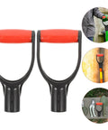 Grip Shovel Handle Replacement 2 Pack D Style Handles Easy Install For Garden Shovels Durable Comfort Fit Anti Deform Build