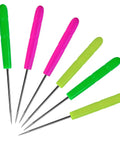 12 Pc Baking Scriber Pens That Nail The Cookie Decor Game With Rust Proof Stainless Steel Cake Icing Needles in vibrant colors.