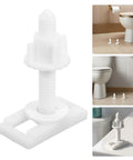 10 Piece Toilet Seat Bolt Kit With Plastic Screws Nuts And Washers For Universal Toilet Lid Fit, Durable ABS Construction