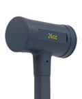 Close-up of 26 oz Dead Blow Hammer With No Mar Polyurethane Cushion Grip And Steel Core Mallet head, showing weight marking.