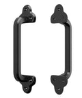 Heavy Duty 9 Inch Antique Barn Door Hardware Handle Set Of 4 Rustic Square Cast Iron Handles For Gates Garages Sheds And Furniture