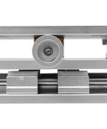 Close-up of adjustable handwheel on 2 Axis XY Positioning Moving Work Table for Marking and Engraving Machines, 50x80 mm Stroke