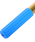 Pro Grade Smoke Detector Removal Tool With Four Point Three Meter Pole handle, blue rubber grip for comfort and stability.