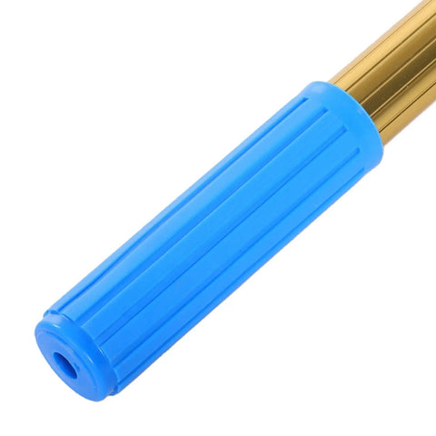 Pro Grade Smoke Detector Removal Tool With Four Point Three Meter Pole handle, blue rubber grip for comfort and stability.