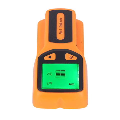 Aqur2020 Metal Stud Finder with Sensitive Smart Sensor and HD LCD Display showing control buttons and green display.