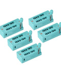 Five Universal 14 Pin ZIF IC Test Socket With 3mm Pitch for Microcontrollers, chips, breadboards, and IC programming.
