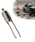 High Speed 390 Motor With 14 Tooth Metal Gears Upgrade for Off Road Model Cars Delivering Smooth Power Transfer shown with RC car