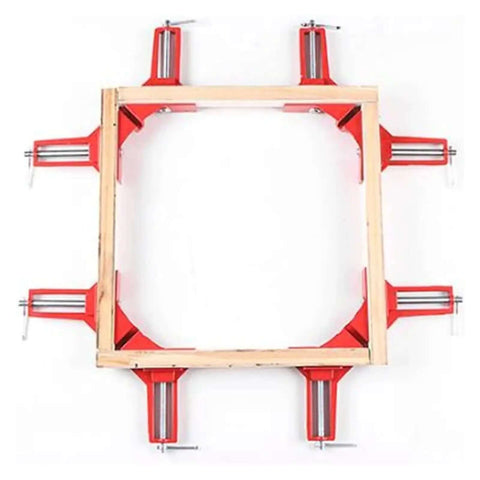 Four Piece 90 Degree Toggle Clamp Set For Woodworking And Framing Quick Clamp And Release Without Knobs Square Corners Heavy Duty Steel